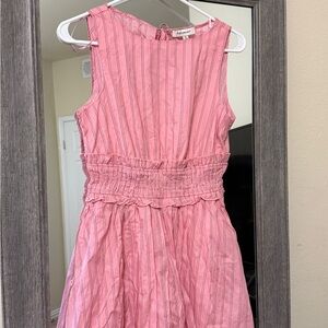 Francesca's Collections Pink Striped Casual Dress